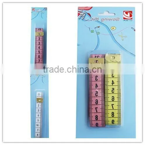 competitive price of Tailor's Tape /PVC measure tape with blister card pack