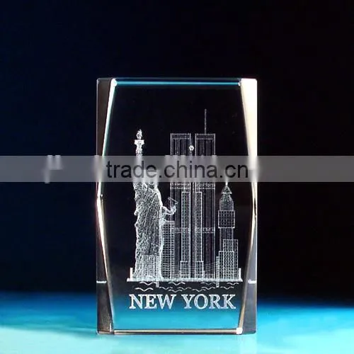 crystal 3d engraving for london souvenir