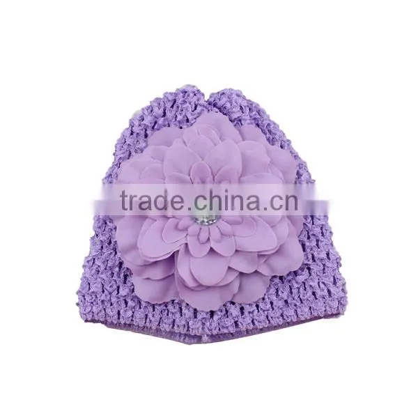 top baby hat with flower