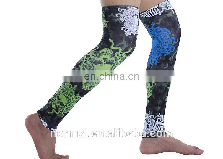 Sublimation custom leg sleeves cycling wholesale foot sleeve compression