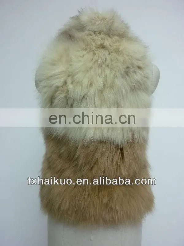 fashion new women's rabbit fur vest