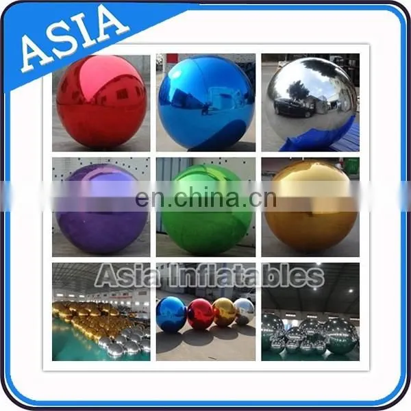 Highly Attractive Inflatable Mirror Ball, Pvc Mirror Balloon For Advertising