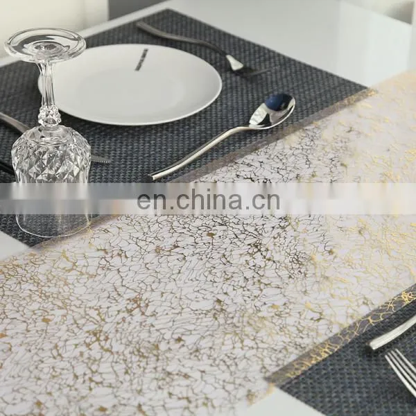 2015 Promotion Table Decoration Metallic Chevron Sequin Table Runner