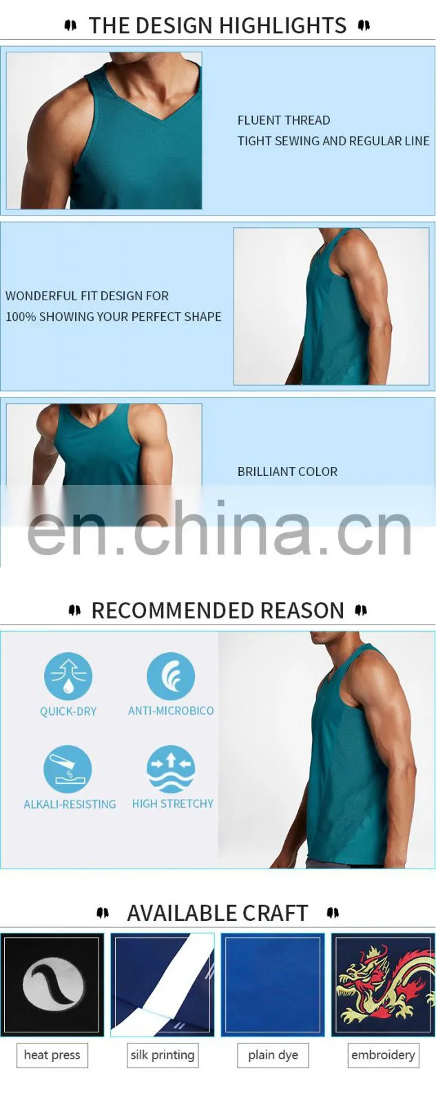 bodybuilding men tank top plain gym custom stringer tank tops for men