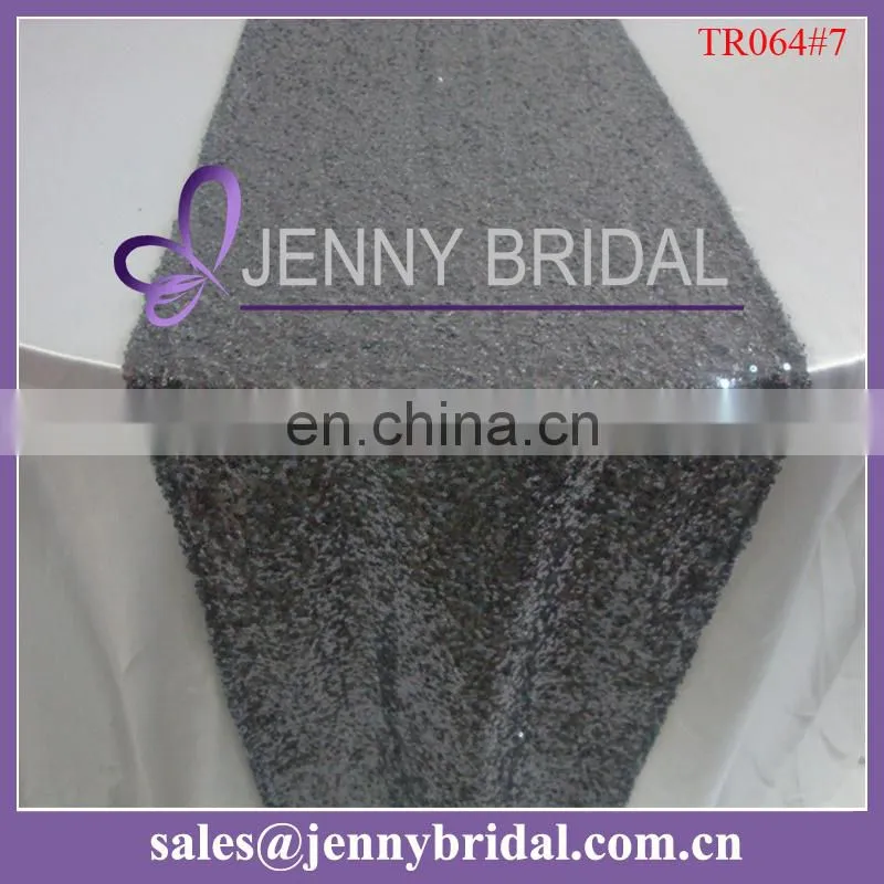 TR064#3 Hot sale gold Sequin handmade embroidered table runner