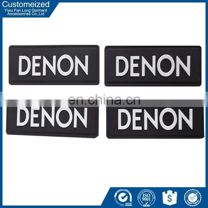 Wholesale rubber label custom shoe rubber patch
