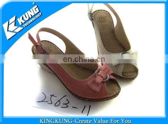 Green ladies shoes upper on wholesale