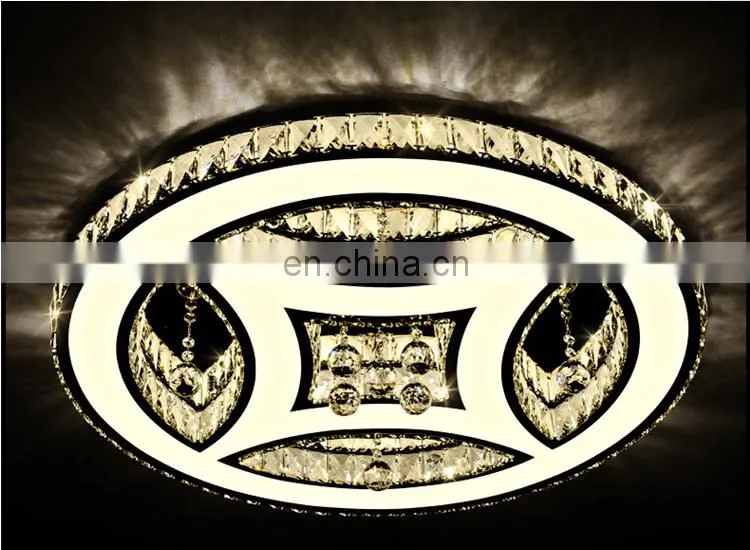 Led ceiling lamp fashion crystal ceiling lamp stainless steel creative led lightings