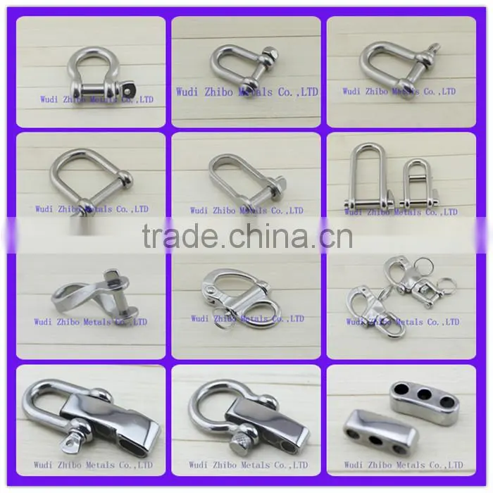 Factory price 5mm Adjustable shackle with European bow shackle