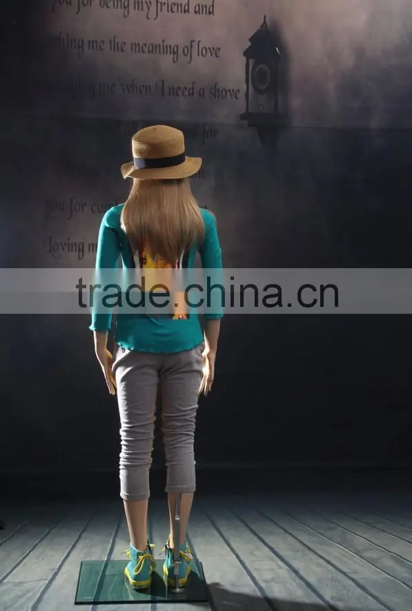 Wholesale Cheap Full Body Fiberglass Children Mannequin Teenager Girls Model Realist Dummy Manikin SK02
