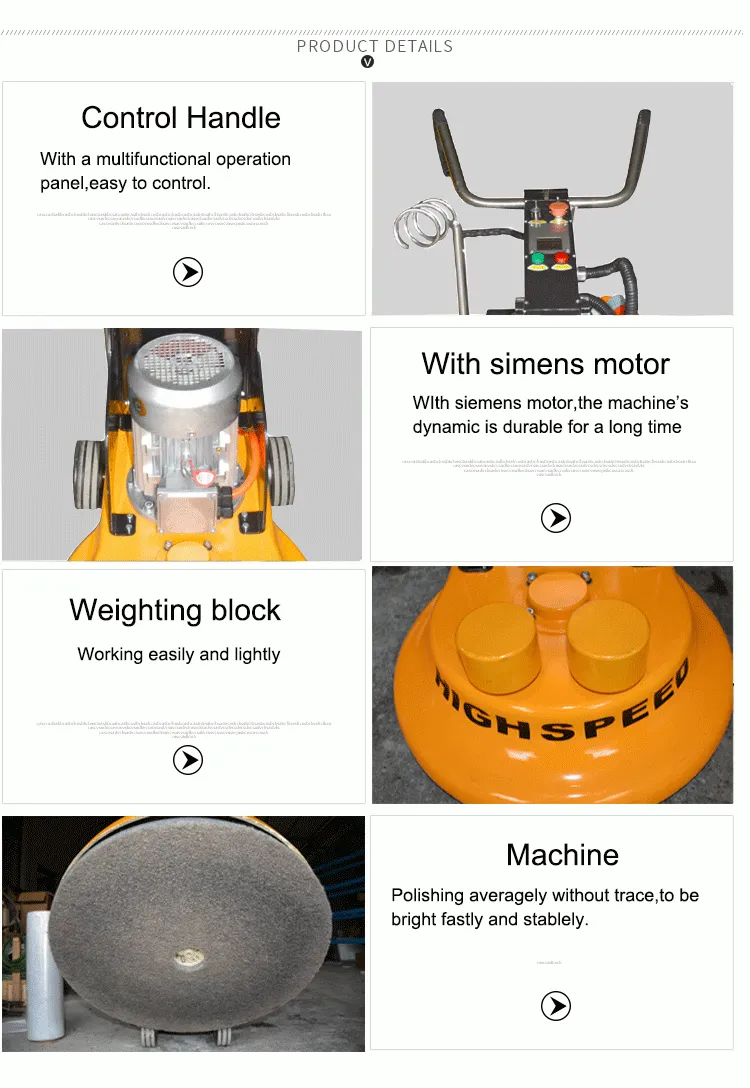 grinder remote control surface concrete floor grinding leveling machine