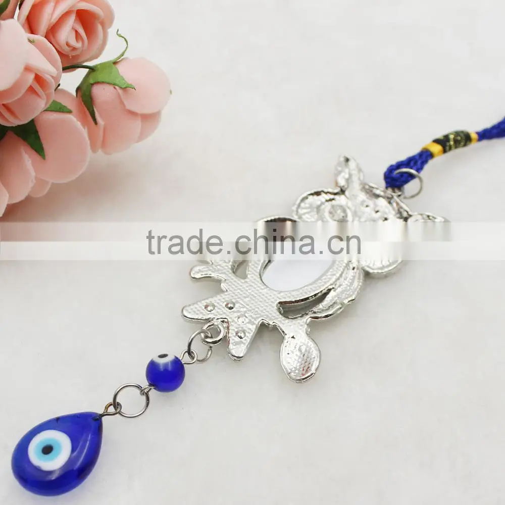 Islamic Fashion Owl Blue Evil Eye Pendant Car Hanging