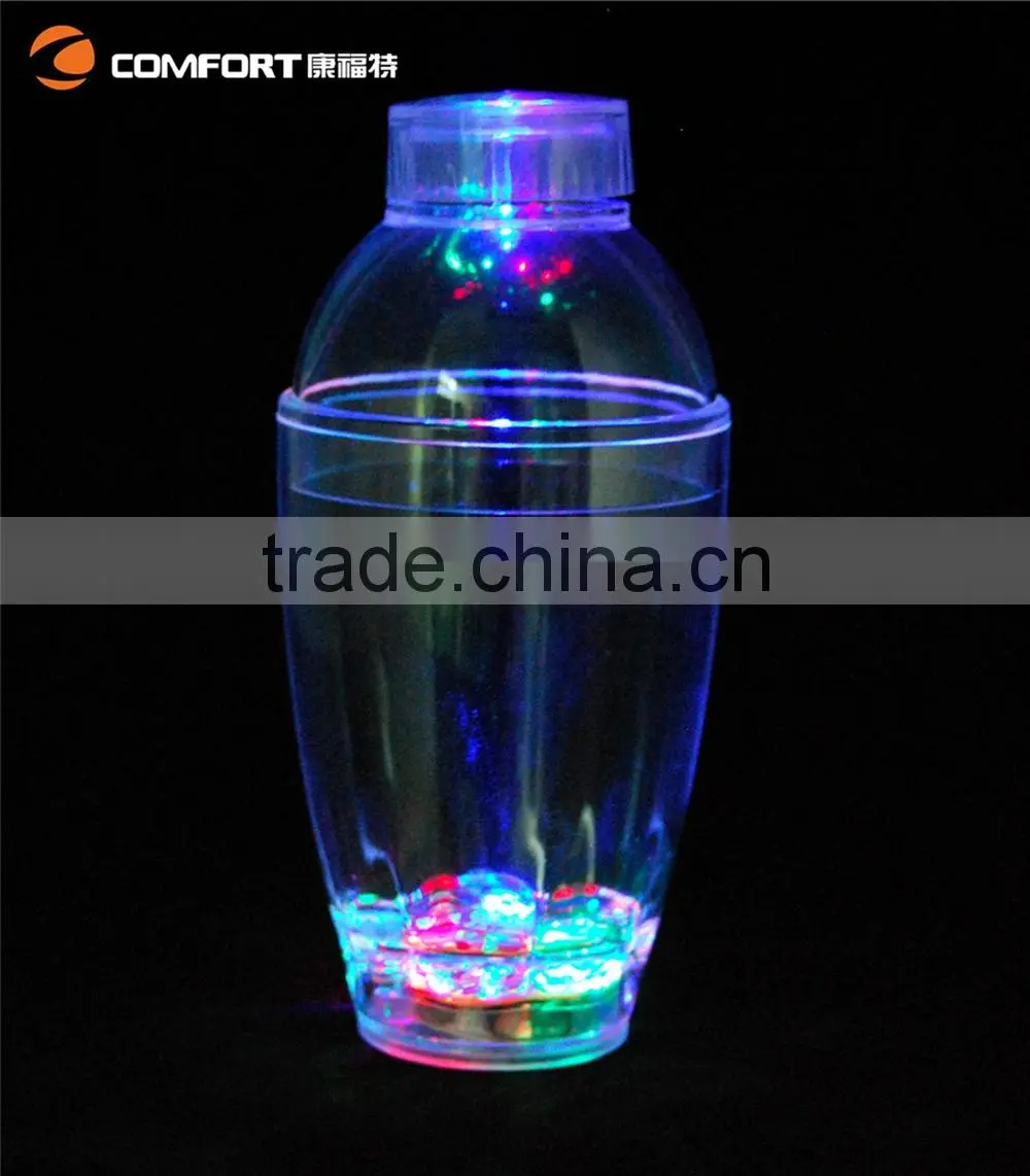 oem shenzhen China made custom luminous cocktail shaker