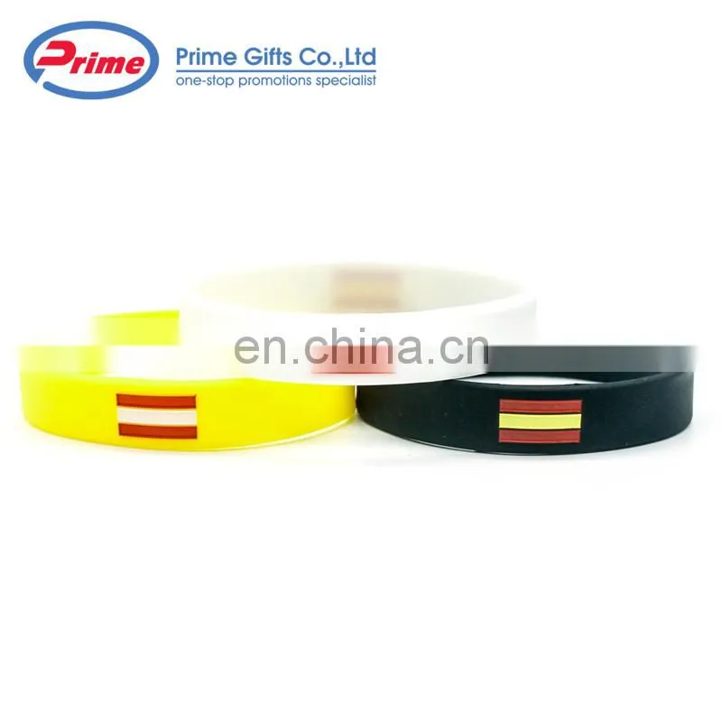 Factory Price Debossed Silicone Bangle Bracelet With Custom Logo