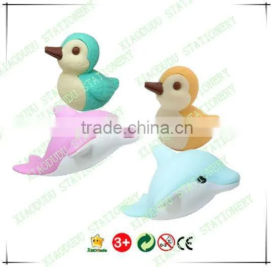 gomu eraser dolphin shaped eraser manufacturer