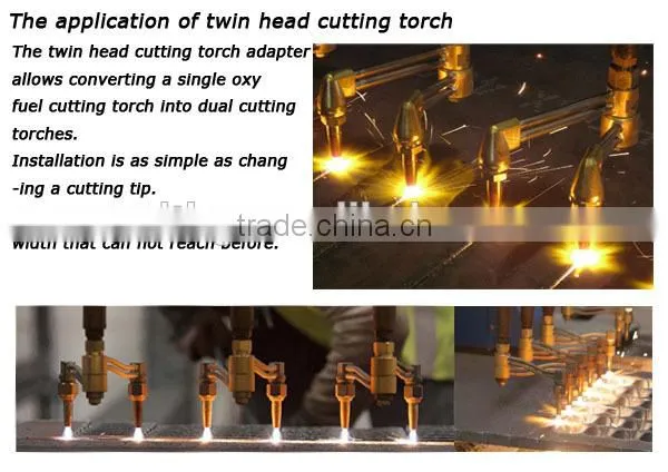 High Effective Flat Double Head,Twiner Gas Cutting Torch