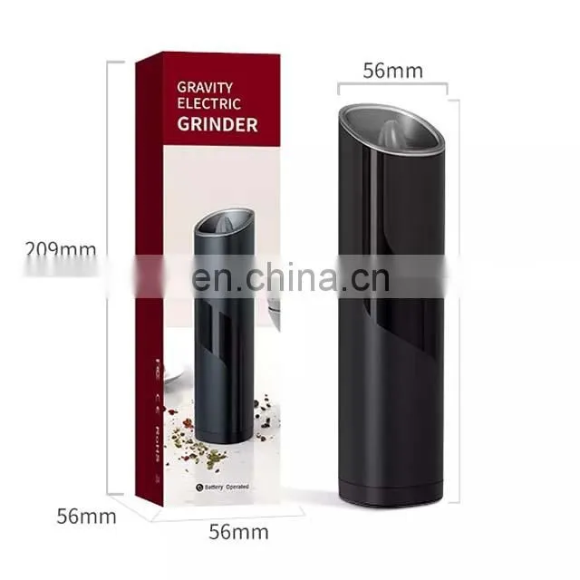 2022 New Kitchen Electric Salt And Pepper Grinder Set Gravity Electric Pepper Grinder With Blue Light