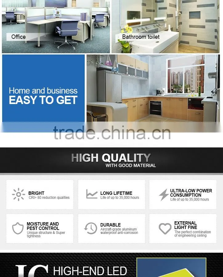 1500x200 flat light CE Rohs passed office garage surpermarket underground shopping mall steamship flat lighting led panel light