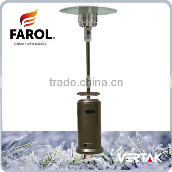 Outdoor stainless gas standing patio heater