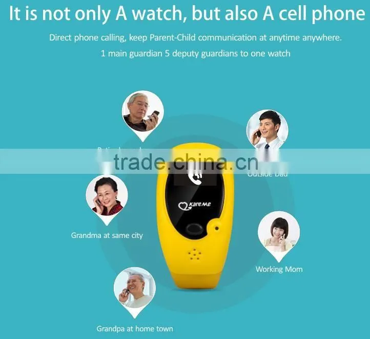 Kids care low radiation smart cell phone wrist watch