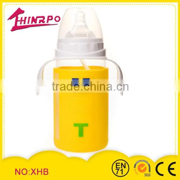eco-friendly silicone baby feeding bottle with calibration