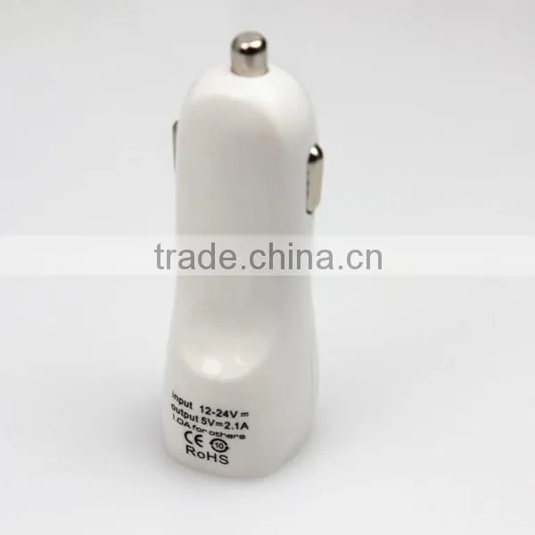 mini car charger,portable usb car charger,for mobile phone dual usb car charger