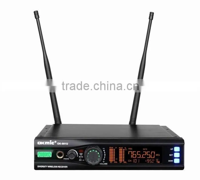 2016 New Design True Diversity Wireless Microphone UHF