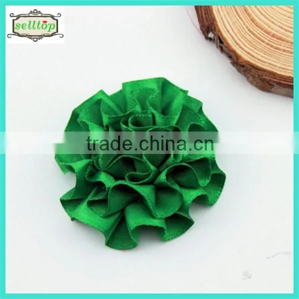 High quality 4.5-5cm make satin ribbon flowers