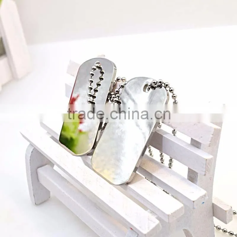 wholesale fashion jewelry custom laser logo words stainless steel couple pendant