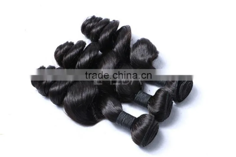 Thick virgin Brazilian hair 3 bundles good soft Indian virgin hair thick bundles hair weaving