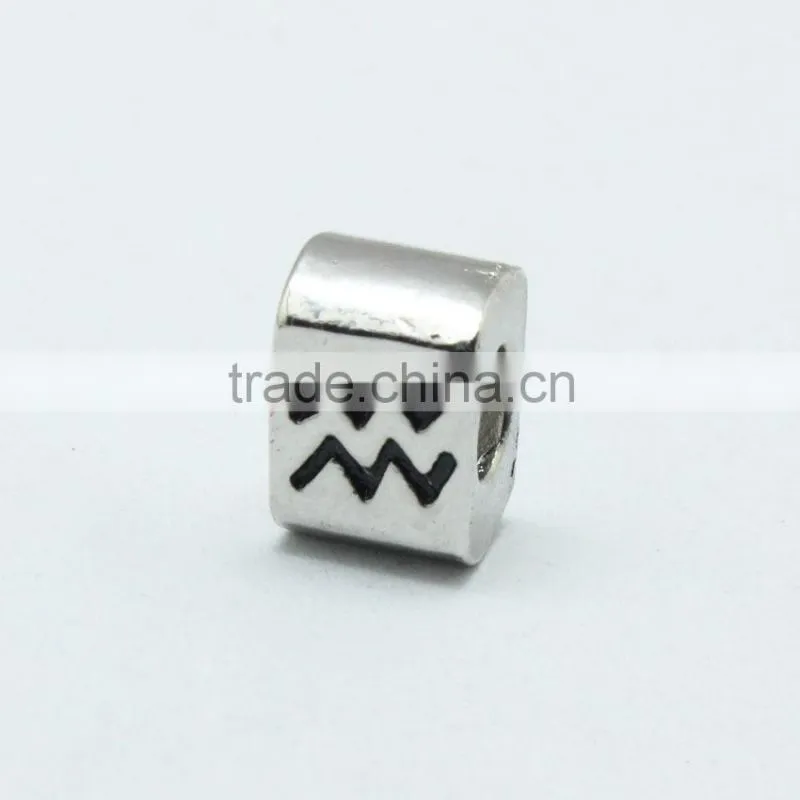 Antique Square Shape Silver Metal Beads, Hot Jewelry Bracelets Accessories