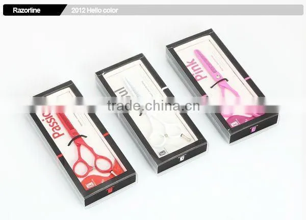 Red Teflon Coating in SUS420J2 Stainless Steel hair scissors