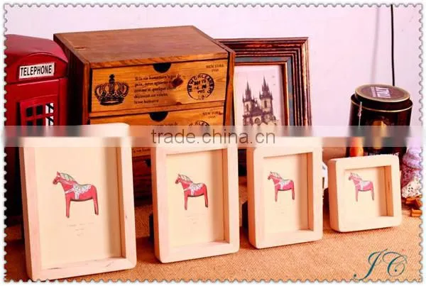 2015 Hot Sale Personalized Pure hand Wood Photo Frame With High Quality