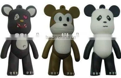 Cartoon character animal shape usb flash drive for kids