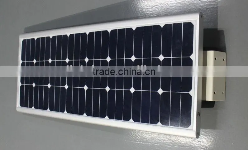 70 Watt solar Led Street Light, Smart All In one Solar Street Light Led IP65 CE ROHS with 5 years lithium battery