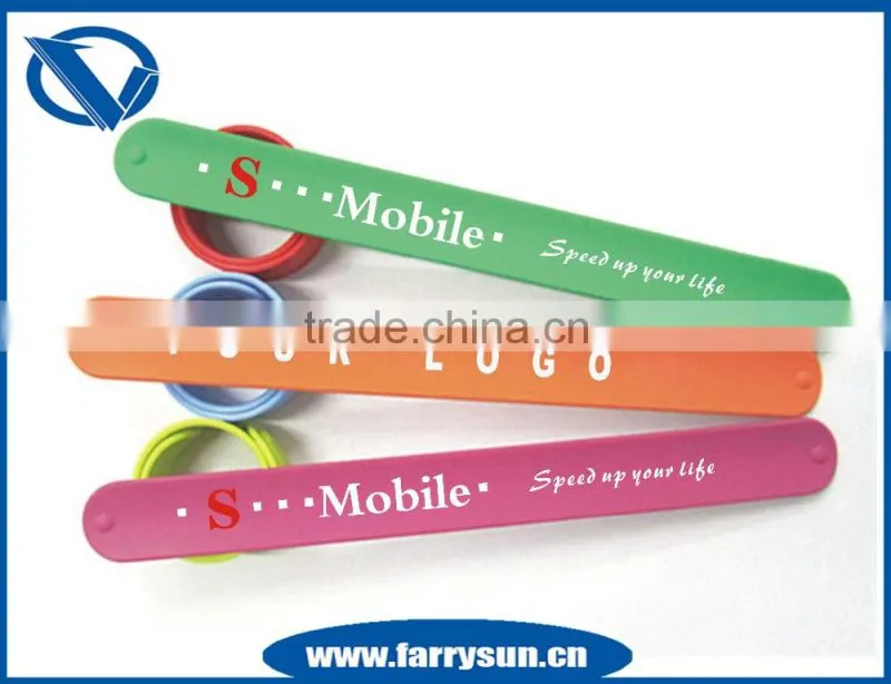 hot selling silicone slap bands, promotion gifts OEM&ODM