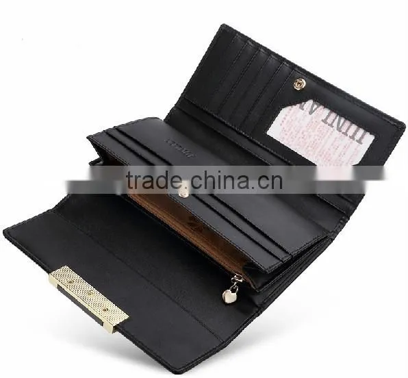 2016 Hot design woman pu leather wallet or purse