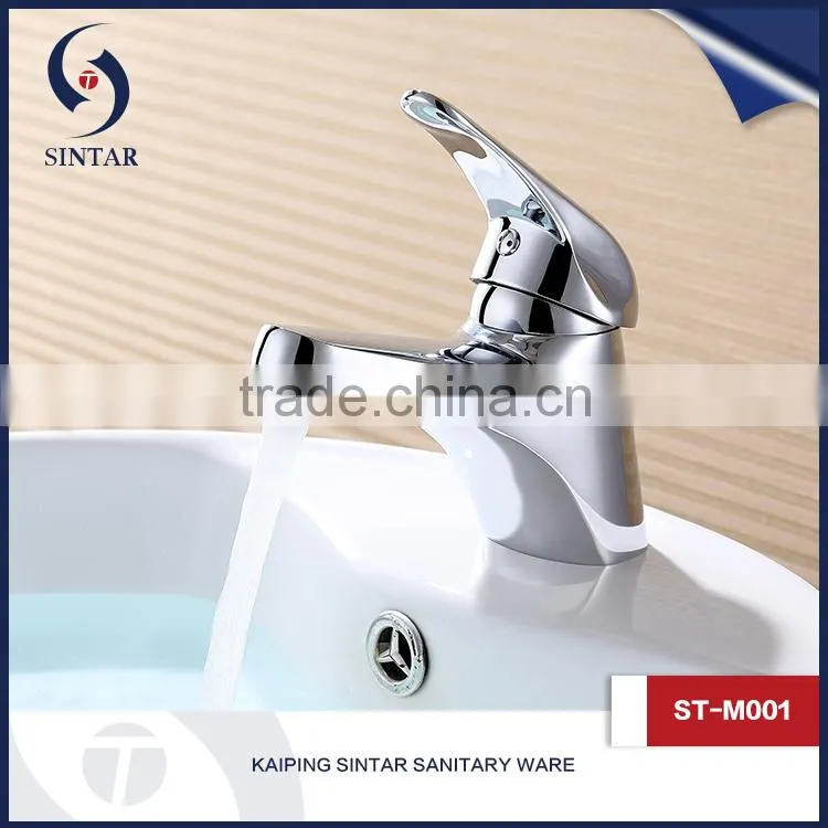 bathroom hardware brass single handle basin faucet