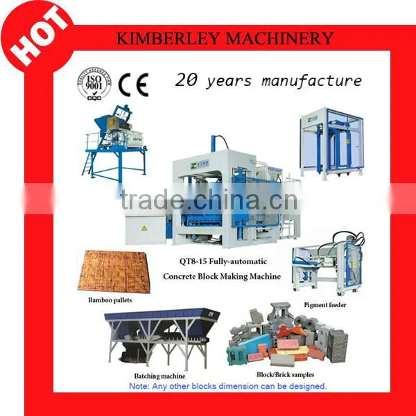 best selling product in China QT5-15 decorative concrete block
