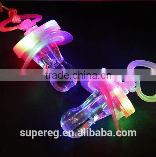 LED Flashing Pacifier Whistle Party Supplies Fun Toy Survival Tool Flash Glow Sticks Bar-up voice toy