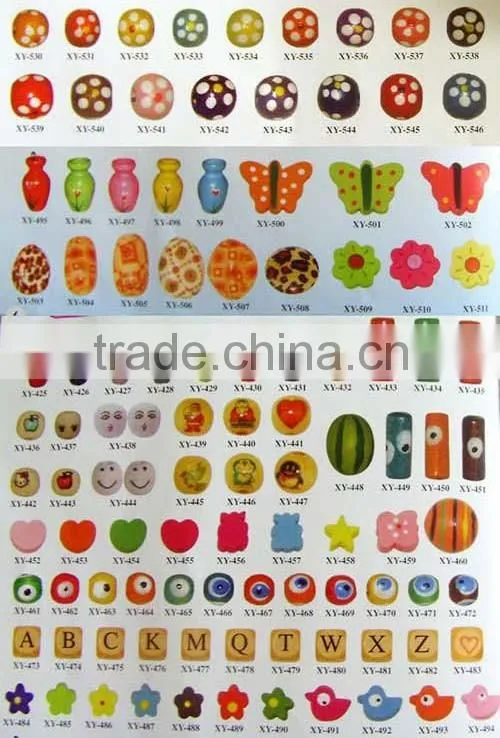 SB0751 Rabbit Easter Bead, Wooden Bunny Beads
