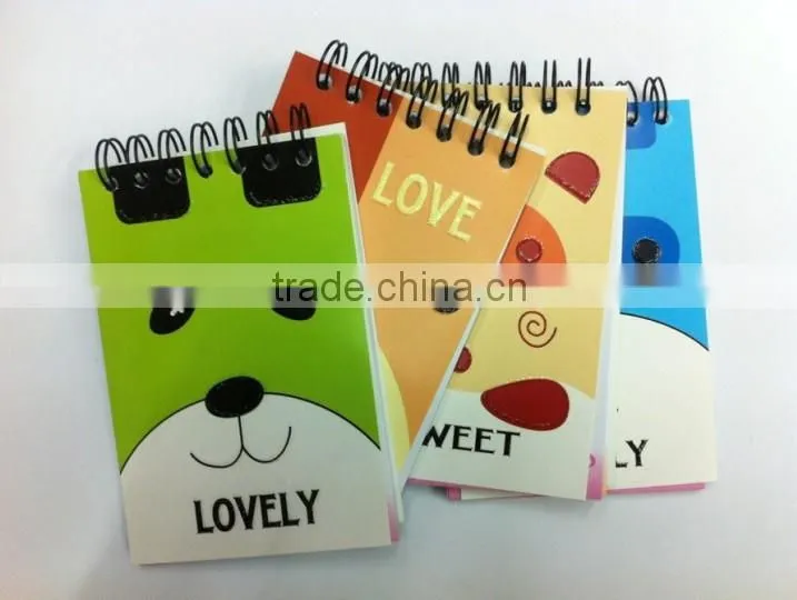 School notebook cute design diary book for kids Mini smiley diary