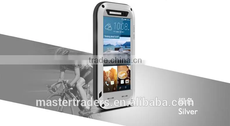 Original LOVE MEI Powerful Metal Waterproof Dirtproof Shockproof Protective Case For HTC One M9 MT-3529