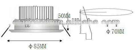 super bright LED 3*1W Ceiling lamps