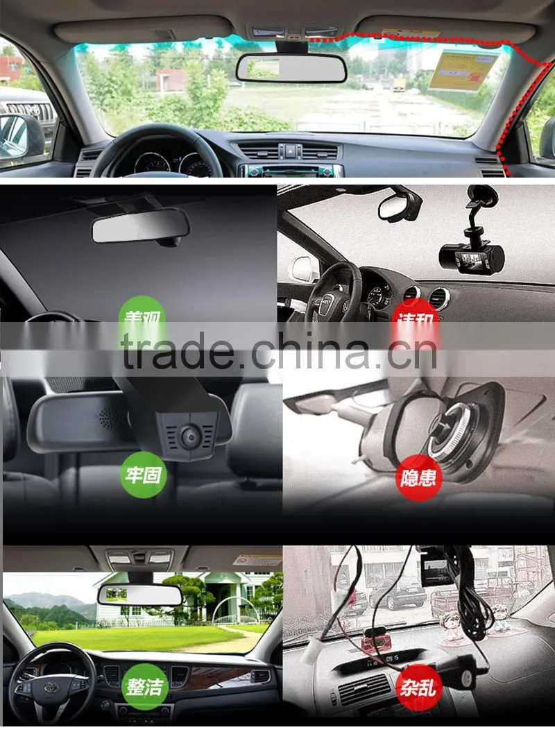 2015 new hot car dvr with speed camera GPS detector gps tracker g-sensor ADAS 1296p