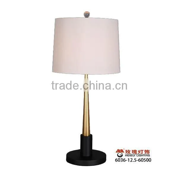 modern style art deco table lamp in copper