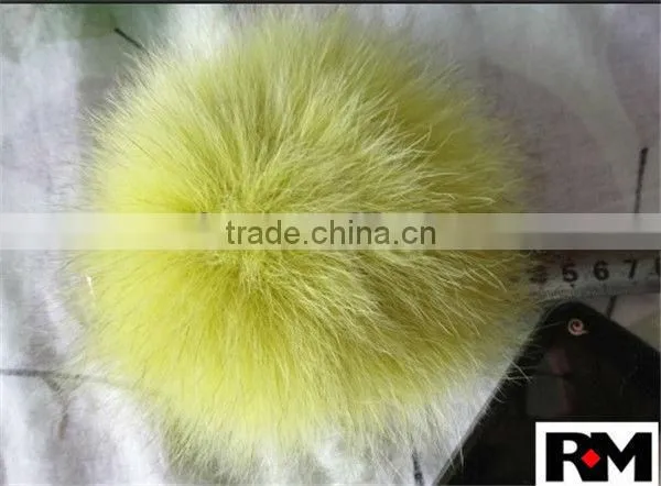Top Quality Dyed Fox Fur Pom Pom