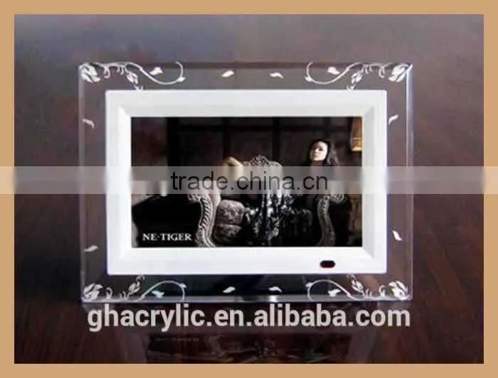 Acrylic digital photo frame, beautiful frame of digital photo frame