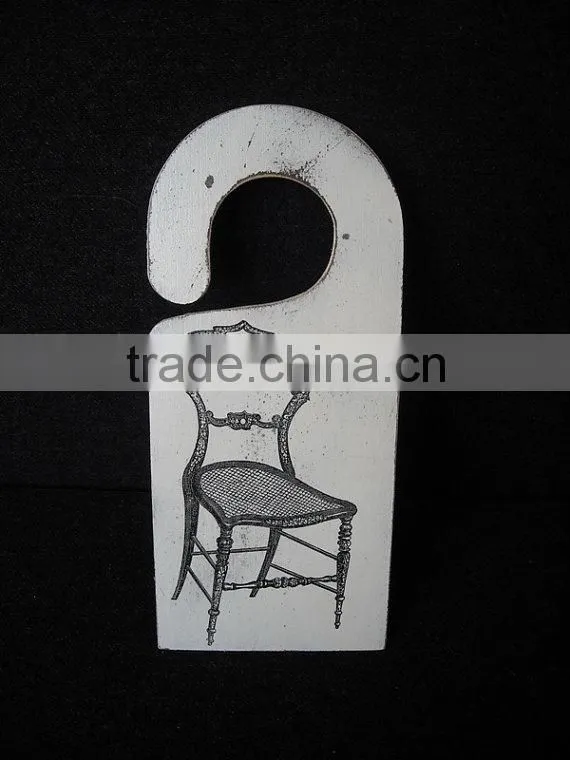 shabby chic wooden door knob hanger