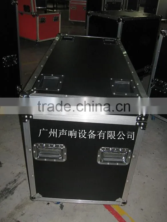 Flight case with back door for double 15 inch speaker cabinet road case